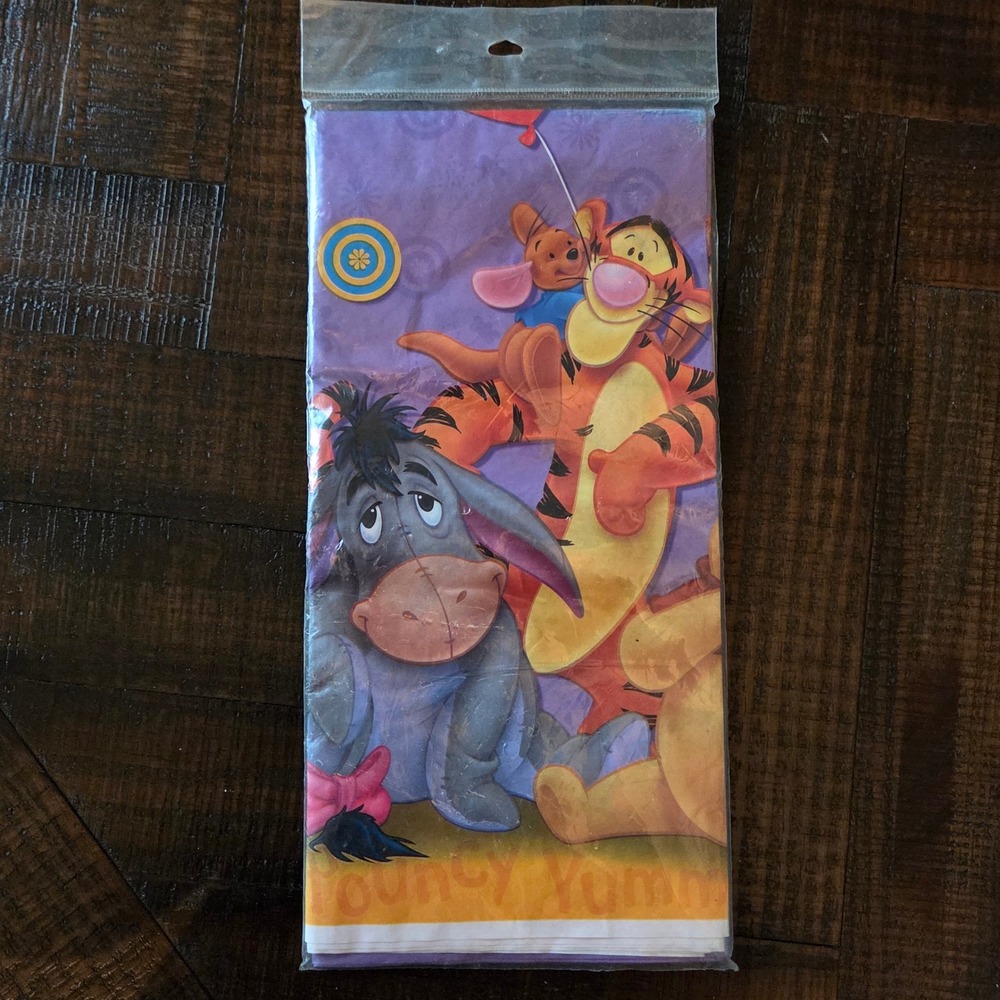 Vtg Disney Winnie the Pooh Together Times Table Cover Hallmark Party Express